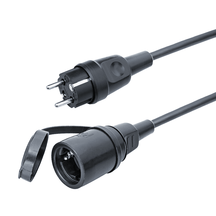 Toon details voor verlengkabel H07RNF 1,5mm2 Schuko AVA 341-ra+pen > 351  5,0m Afbeelding van verlengkabel H07RNF 1,5mm2 Schuko AVA 341-ra+pen > 351  5,0m