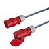 Toon details voor verlengkabel H07RNF 2,5mm2 CEE 4 pin 16A 400V rood PCE 25m Afbeelding van verlengkabel H07RNF 2,5mm2 CEE 4 pin 16A 400V rood PCE 25m