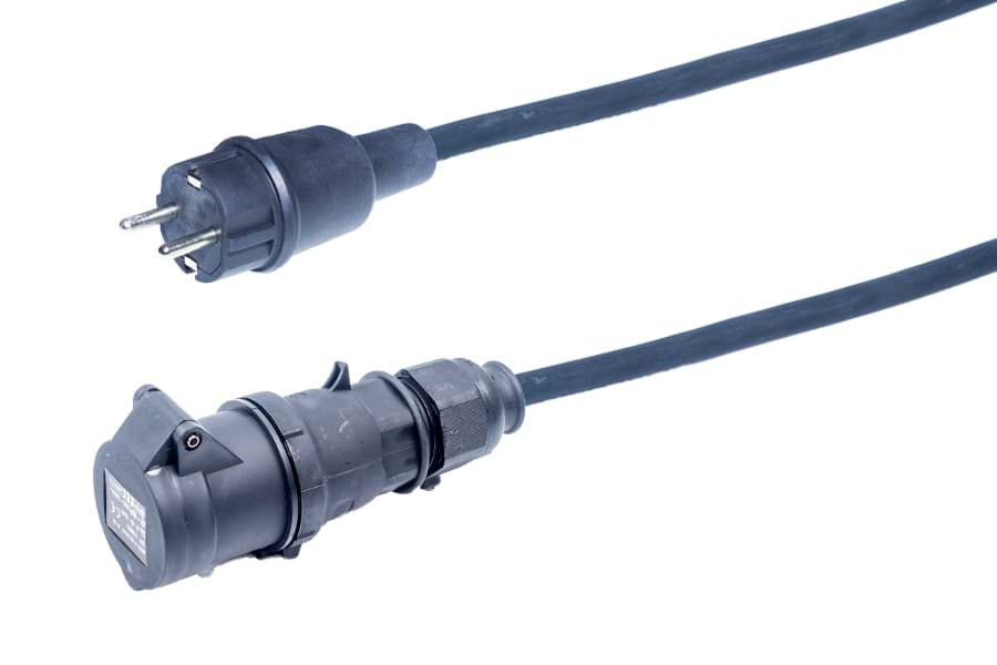 Toon details voor verloopkabel H07RNF 1,5mm2 AVA 442 > CEE 3 pin 16A zwart(bl) Bals 0,3m Afbeelding van verloopkabel H07RNF 1,5mm2 AVA 442 > CEE 3 pin 16A zwart(bl) Bals 0,3m