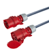 Toon details voor verlengkabel H07RNF 6mm2 CEE 5 pin 32A 400V rood PCE 30m Afbeelding van verlengkabel H07RNF 6mm2 CEE 5 pin 32A 400V rood PCE 30m