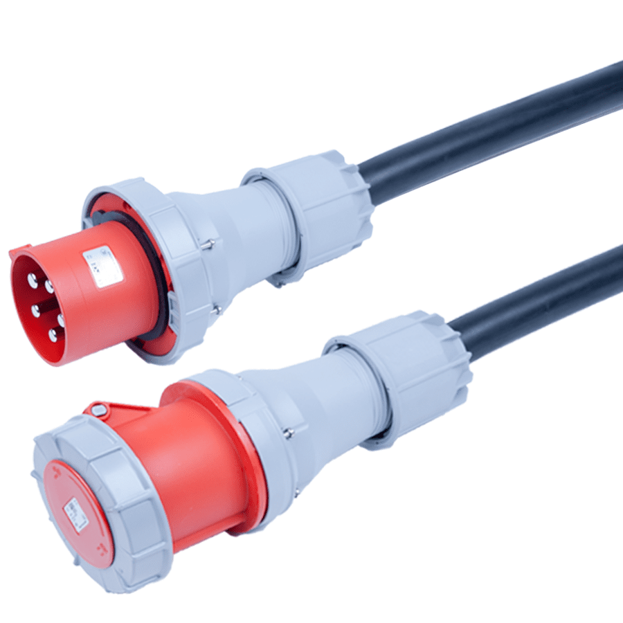 Bild für Kategorie CEE 125A 400V 5p rood PCE verlengkabel
