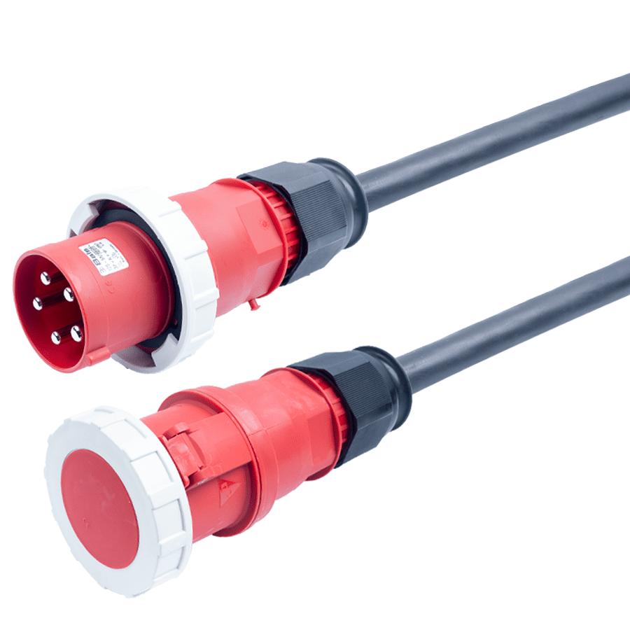 Picture for category CEE 125A 400V 5p rood Bals verlengkabel