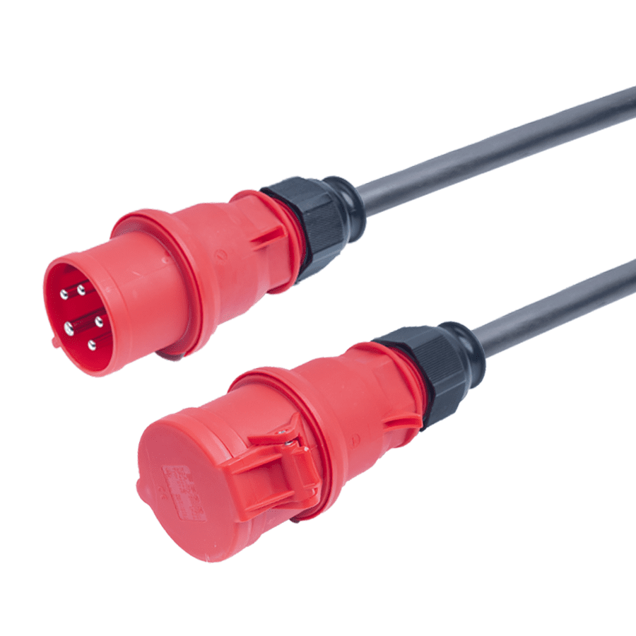 Picture for category CEE 32A 400V 5p rood Bals verlengkabel