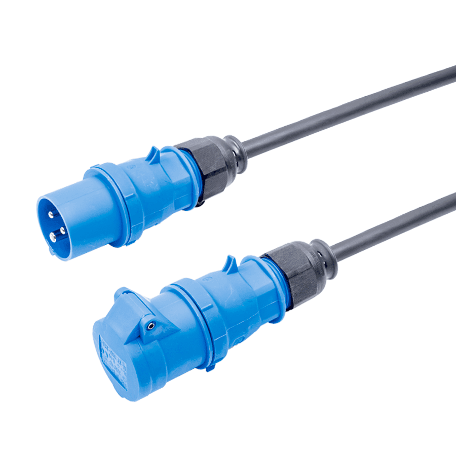 Picture for category CEE 16A 250V 3p blauw Bals verlengkabel
