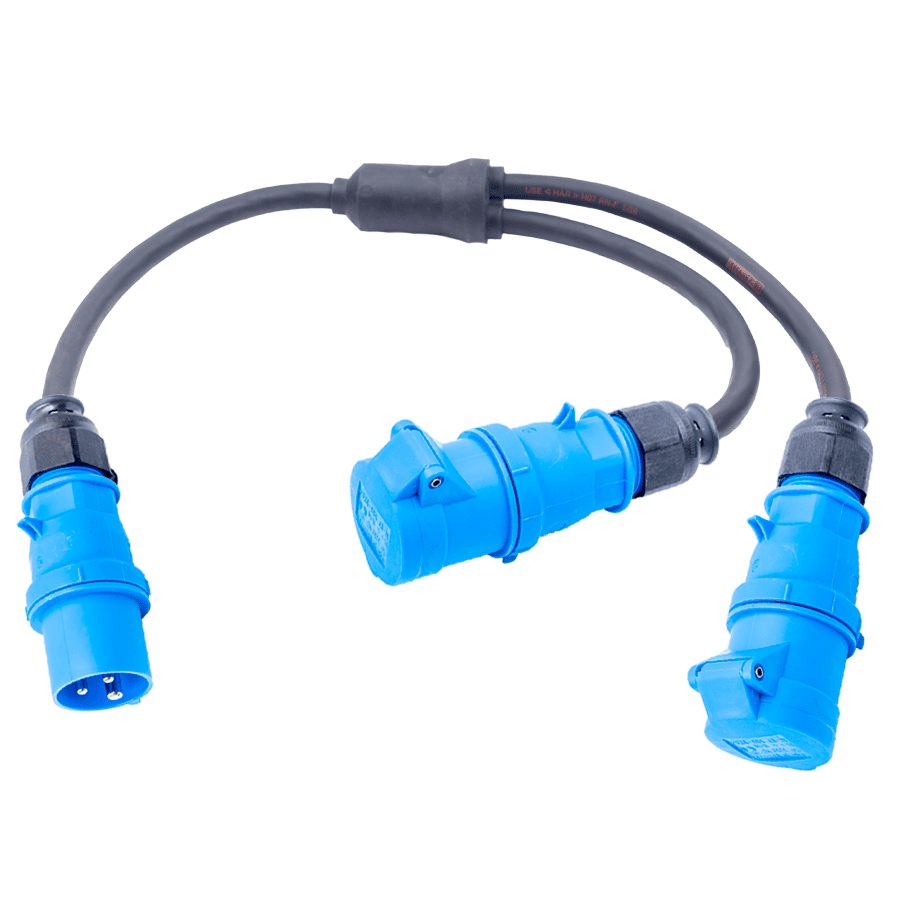 Picture for category Y-splitter 3 pin 16A 250V