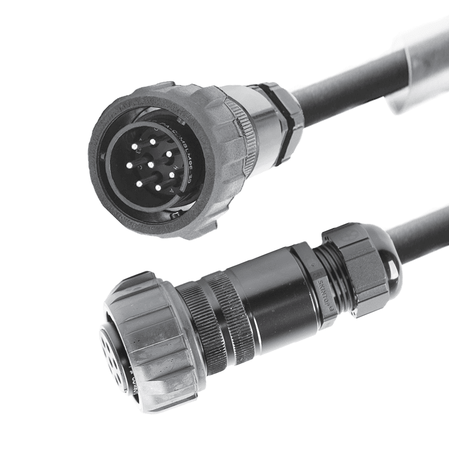Bild für Kategorie kabel Perivox LSP-V PACOM 8 pin Female+nut/Male+nut