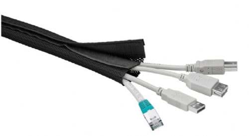 Bild von Cable Socks with velcro 30mm Black  25 meter