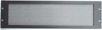 Afbeelding van frontplaat 19inch 3HE-U ventilatie geperforeerd staal zwart