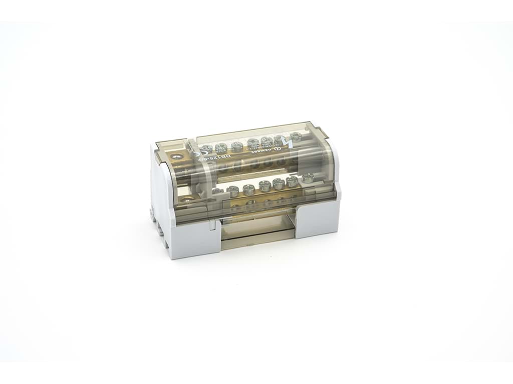 Afbeelding van Verdeelblok 2F 100A 1x10-35 + 3x6-16 + 5x1.5-6 TS35 Cembre