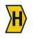 Afbeelding van Helagrip merker 2-5mm H geel ROL1000