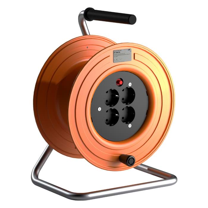 Bild von haspel HT280 metaal met 4x schuko +TB