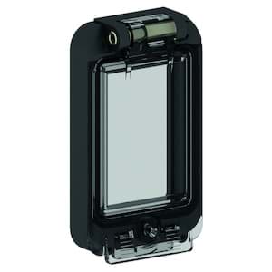 Afbeelding van klapvenster IP54  2 module zwart Bals