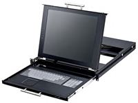 Afbeelding van KVM keyboard 1HE 17inch LCD-scherm 1x CAT5