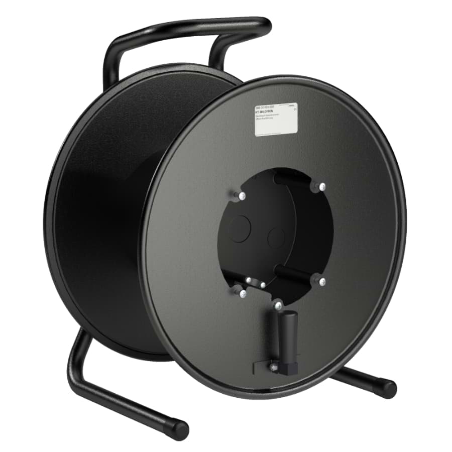 Bild von haspel HT385 metaal open zwart met 60mm doervoer naar kern