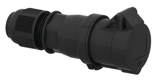 Bild von CEE koppeling 3p  16A 230V 6h zwart IP44 Bals EVENT QuickConnect
