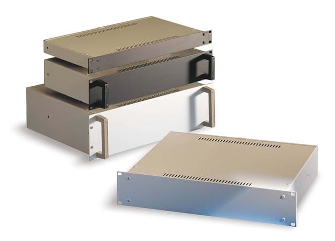 Bild von behuizing RACKMOUNT 19inch 3HE d=360mm frontplaat zilver geanodiseerd