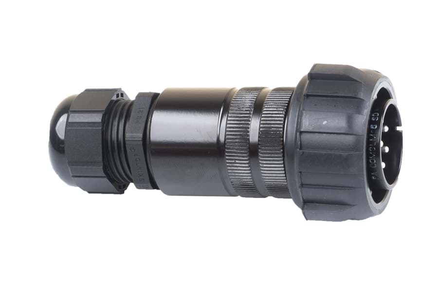 Afbeelding van PA-COM 22-23 8p cable connector with nut male d=13-18mm solder
