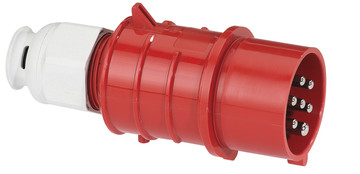 Bild von CEE steker 7p  16A 400V 6h rood IP44 Bals