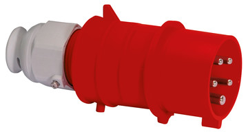 Bild von CEE steker 5p  32A 400V 6h rood IP44 Bals QuickConnect HD