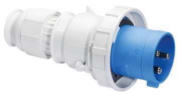 Picture of CEE steker 3p  63A 230V 6h blauw IP67 Bals schroef