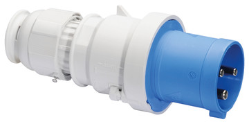 Picture of CEE steker 3p  63A 230V 6h blauw IP44 Bals schroef