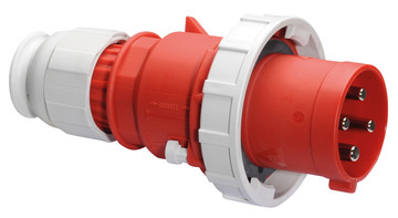 Picture of CEE steker 4p  63A 400V 6h rood IP67 Bals schroef