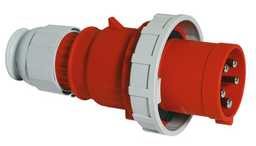 Bild von CEE steker 5p  63A 400V 6h rood IP67 Bals QuickConnect