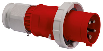 Picture of CEE steker 5p 125A 400V 6h rood IP67 Bals schroef