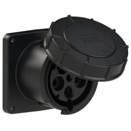 Bild von CEE wcd-inbouwRecht 5p 125A 400V 6h zwart 120x120mm IP67 PCE