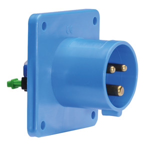 Bild von CEE toestel-inbouw 3p  16A 230V 6h blauw 75x75mm IP44 Bals QuickConnec