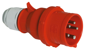 Picture of CEE steker 5p  16A 400V 6h rood IP44 met fasedraaier Bals QuickConnect