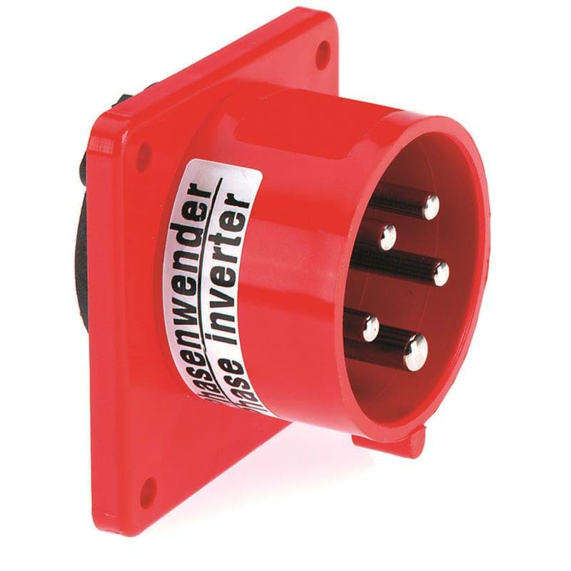 Picture of CEE toestel-inbouw 5p  32A 400V 6h rood 75x75 IP44 fasedraaier Bals