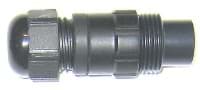 Picture of cable connector w/out nut 19CD female d4.5-10 black