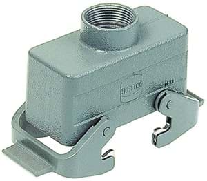 Bild von Han 10B-2LOCK koppelhuis laag top-invoer PG16 zonder rubber grijs