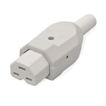 Afbeelding van IEC C21 16A 200gr connector bus duroplast wit Kalthoff