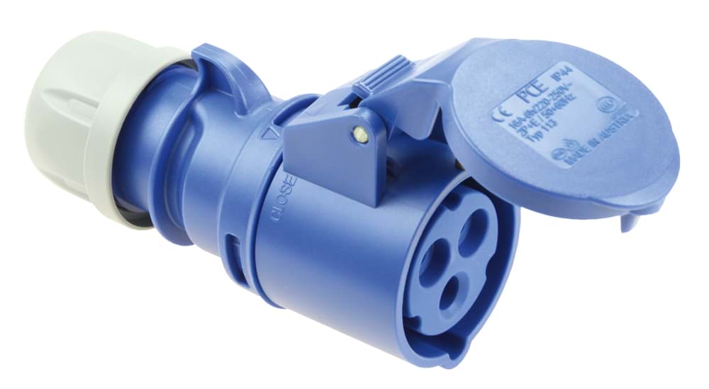 Bild von CEE koppeling 3p  16A 230V 6h blauw IP44 PCE