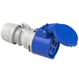 Afbeelding van CEE koppeling 4p  16A 230V 9h blauw IP44 PCE