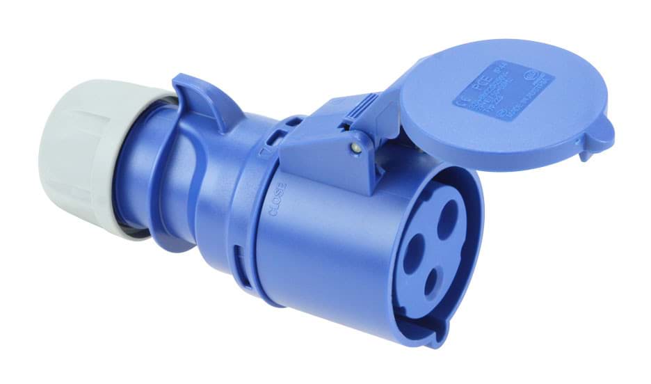 Bild von CEE koppeling 3p  32A 230V 6h blauw IP44 PCE