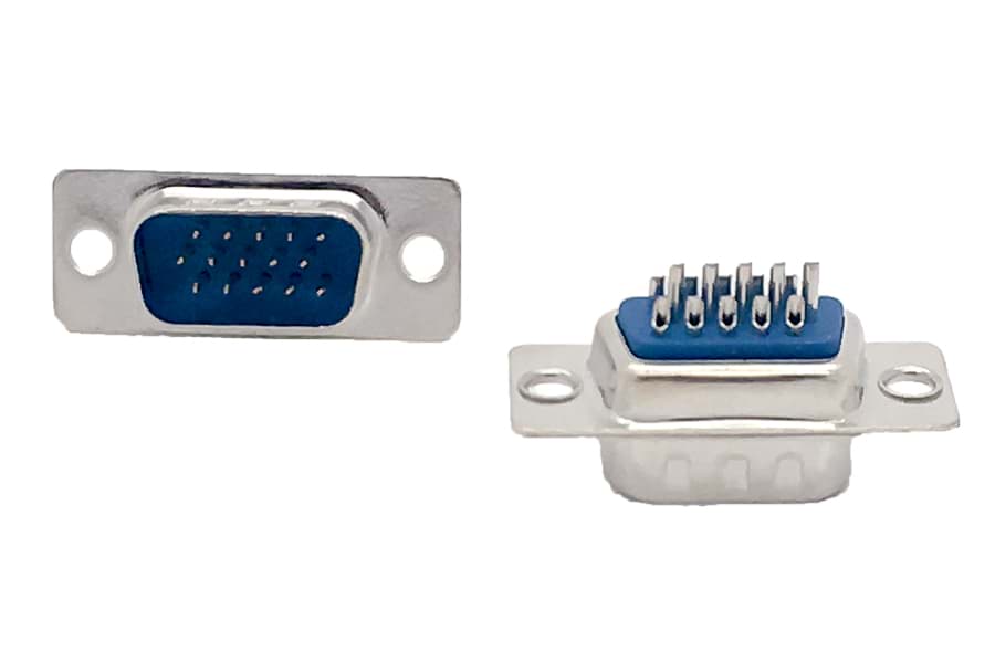 Bild von D-sub connector 15p HD male solder economic