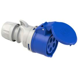 Afbeelding van CEE koppeling 5p  32A 230V 9h blauw IP44 PCE