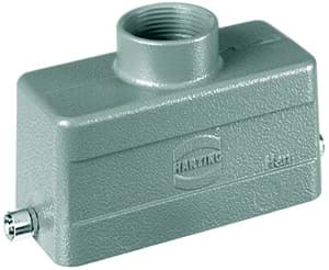 Bild von Han 10B-1LOCK kabelhuis laag top-invoer PG16 grijs