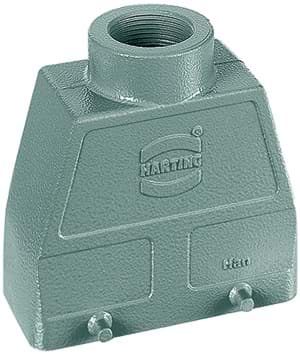 Bild von Han 16B-2LOCK kabelhuis hoog top-invoer PG29 grijs