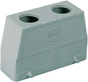 Bild von Han 16B-2LOCK kabelhuis hoog top-invoer 2xPG21 grijs