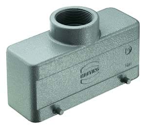 Picture of Han 24B-2LOCK kabelhuis laag top-invoer M32 grijs