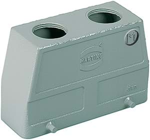 Bild von Han 16B-2LOCK kabelhuis hoog top-invoer 2xM25 grijs