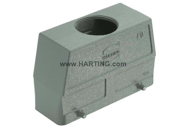 Picture of Han 24B-2LOCK kabelhuis hoog top-invoer M40 grijs