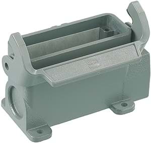 Picture of Han 16A-1LOCK opbouw laag 1xPG16 grijs