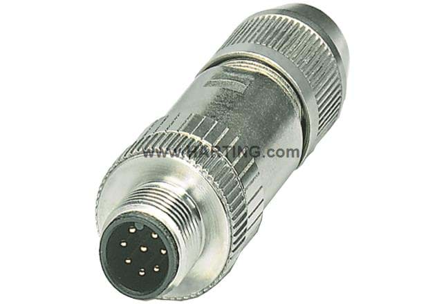 Afbeelding van Harax M12 8p steker male A-coded