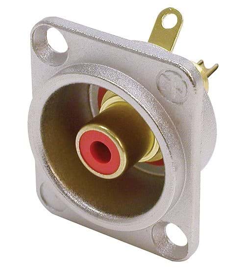 Bild von RCA chassis D nikkel/rood