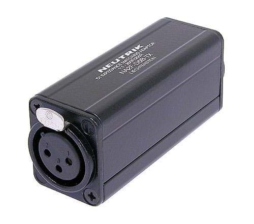 Picture of adapter audio+trafo / XLR-female <> RCA female zwart